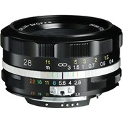 Voigtlander 28mm f/2.8 COLOR-SKOPAR Aspherical SL II S Lens Black: Nikon F (1 left at this price)