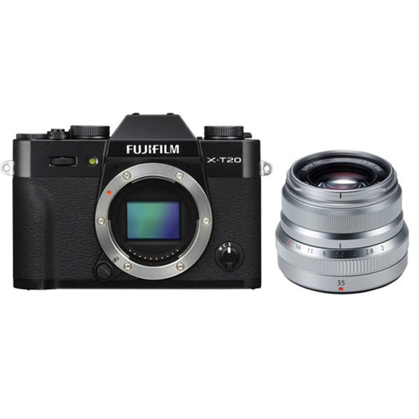personeel herder Charmant Fujifilm | X-T20 black + 35mm f/2 silver kit | Cameras | Progear