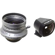 Voigtlander SH 21mm f/4 Color-Skopar for Leica silver w/- finder grade 7