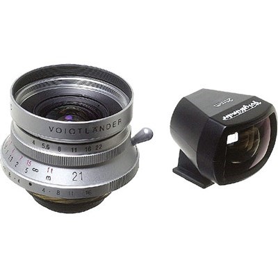 Product: Voigtlander SH 21mm f/4 Color-Skopar for Leica L39 Screw mount silver grade 7