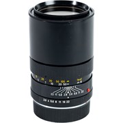Leica SH 135mm f/2.8 Elmarit-R I lens black (1 cam ver.) w/- Ser. VII UVa filter + 14161 holder grade 9