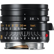 Leica 28mm f/2 Summicron-M ASPH Lens Black