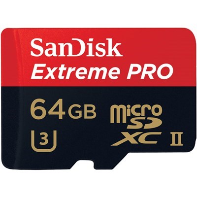 Product: SanDisk Extreme PRO 64GB Micro SDXC Card 100MB/s 667x V30