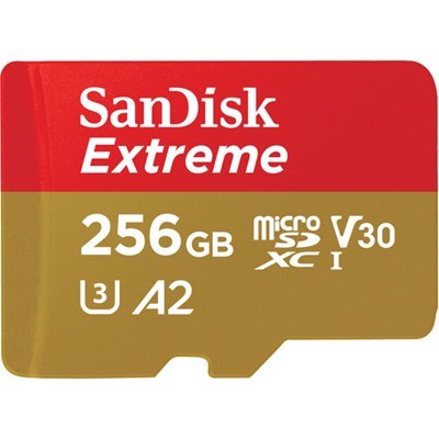 Product: SanDisk 256GB Extreme Plus Micro SDXC Card 170MB/s A2 V30