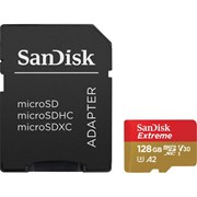 SanDisk 128GB Extreme Micro SDXC Card 160MB/s A2 V30 w/ Adapter
