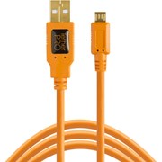 Tether Tools TetherPro 4.6m (15') USB 2.0 to Micro-B 5-Pin Cable Orange