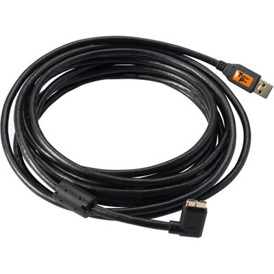 Product: Tether Tools TetherPro 4.6m (15') USB 3.0 to Micro-B Right Angle Cable Black