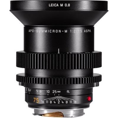 Product: Leica SH 75mm M 0.8 f/2 lens (feet) Leitz Cine grade 9