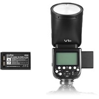 Product: Godox V1 On-Camera Round Flash for Canon