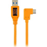 Tether Tools TetherPro 50cm (20") Right Angle USB 3.0 to USB-C Cable Orange