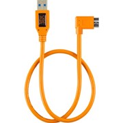 Tether Tools TetherPro 50cm (20") Right Angle USB 3.0 to USB 3.0 Micro-B 5-Pin Cable Orange