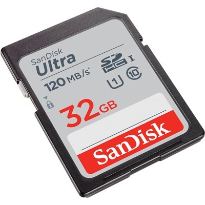 Product: SanDisk 32GB Ultra SDHC Card 120MB/s