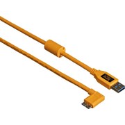 Tether Tools TetherPro 4.6m (15') USB 3.0 to Micro-B Right Angle Cable Orange
