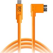 Tether Tools TetherPro 4.6m (15') Right Angle USB-C to 3.0 Micro-B Cable Orange