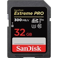 Product: SanDisk 32GB Extreme PRO SDHC Card 300MB/s UHS-II V90 U3