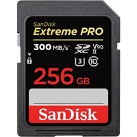 Product: SanDisk 256GB Extreme PRO SDXC Card 300MB/s UHS-II V90 U3