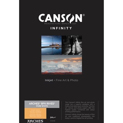 Product: Canson Infinity 44"x15.2m ARCHES BFK Rives Pure White 310gsm Roll