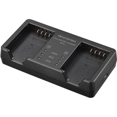 Product: OM SYSTEM BCX-1 Dual Battery Charger