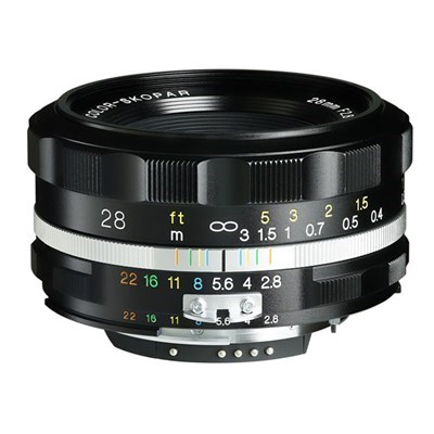 Product: Voigtlander 28mm f/2.8 COLOR-SKOPAR Aspherical SL II S Lens Black: Nikon F (1 left at this price)