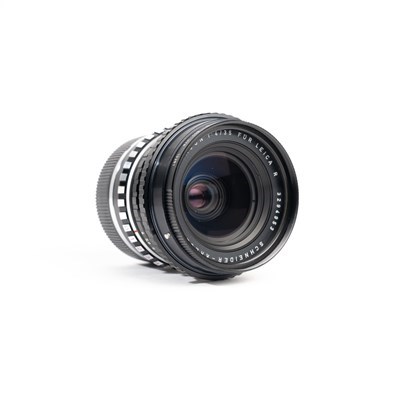 Product: Leica SH 35mm f/4 PA-Curtagon-R lens w/- E60 UVa filter grade 9 (circa 1984)