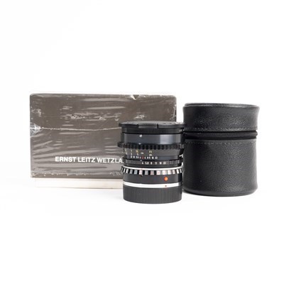 Product: Leica SH 35mm f/4 PA-Curtagon-R lens w/- E60 UVa filter grade 9 (circa 1984)