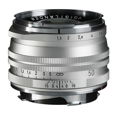 Product: Voigtlander 50mm f/1.5 NOKTON Vintage Line Aspherical II SC Silver Lens: Leica M