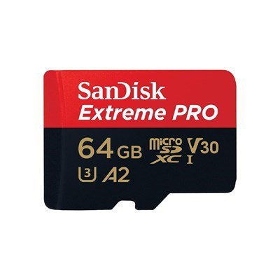 Product: SanDisk 64GB Extreme Pro Micro SDHC Card 200MB/s V30