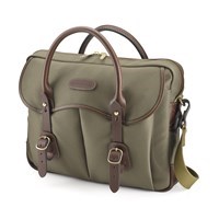 Product: Billingham Thomas Briefcase & Laptop Bag Sage FibreNyte/Chocolate Leather