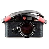 Product: Bronkey Tokyo 101 - Black & Red Leather Camera Neck Strap 120cm