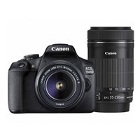 Product: Canon EOS 1500D + EF-S 18-55mm III non-IS + EF-S 55-250mm f/4-5.6 IS STM
