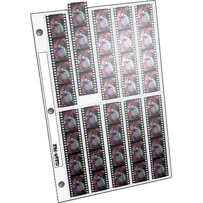Product: Clear File Archival Plus 35mm: 10 Strips of  4 Frames (25 Pack)