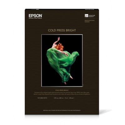 Product: Epson A4 Cold Press Bright Signature Worthy Paper 340gsm (25 Sheets)