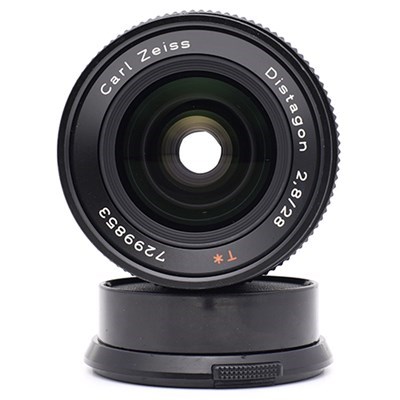 Product: Contax SH 28mm f/2.8 Zeiss CY lens grade 7 (wee dust particles)