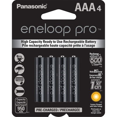 Product: Panasonic Eneloop Pro 4x AAA Rechargeable Battery