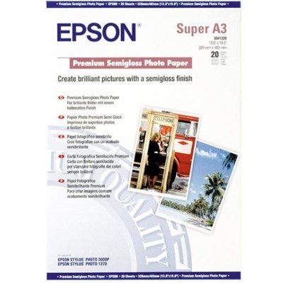 Product: Epson A3+ Photo Paper Premium Semigloss 250gsm (20 Sheets)