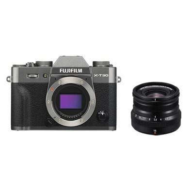 Product: Fujifilm X-T30 charcoal silver + 16mm f/2.8 WR black kit