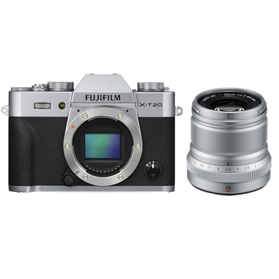 Product: Fujifilm X-T20 silver + 50mm f/2 silver kit