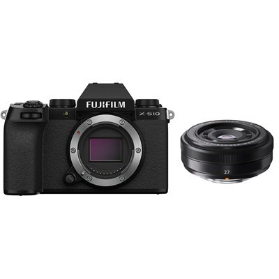 Product: Fujifilm X-S10 Black  + 27mm f/2.8 Black Kit