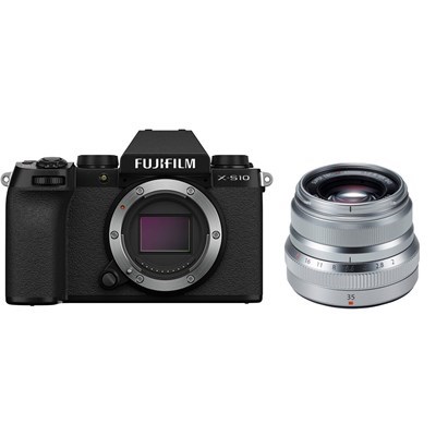 Product: Fujifilm X-S10 Black + 35mm f/2 Silver Kit