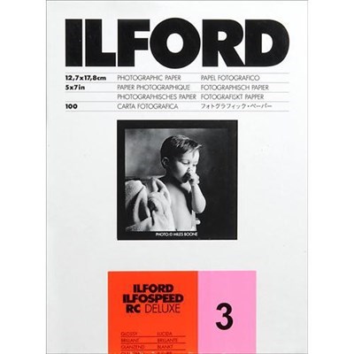 Product: Ilford 5x7" Ilfospeed RC Deluxe Glossy Grade 3 (100 Sheets)