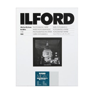 Product: Ilford 8x10" MGIV RC Deluxe Pearl 100s