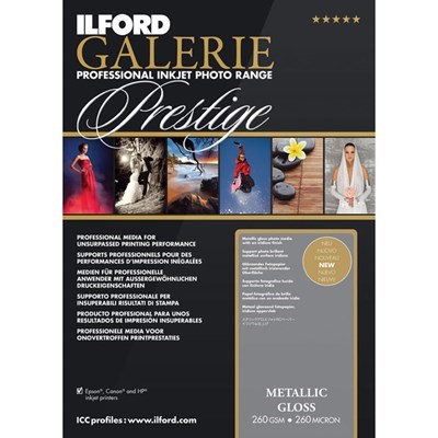 Product: Ilford A4 Galerie Metallic Gloss 260gsm (25 Sheets)