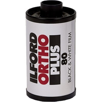 Product: Ilford ORTHO PLUS 80 ISO Black & White Film 35mm 36exp