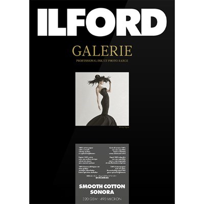 Product: Ilford A2 Galerie Smooth Cotton Sonora 320gsm (25 Sheets)