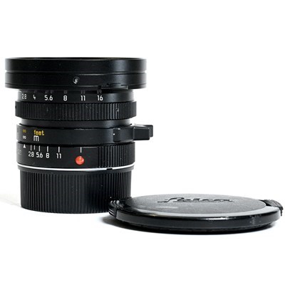 Product: Leica SH 21mm f/2.8 Elmarit-M Black lens E60 variant (no hood) grade 8
