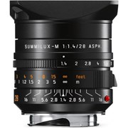 Leica 28mm f/1.4 Summilux-M ASPH Lens Black