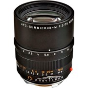 Leica 75mm f/2 APO-Summicron-M ASPH Lens Black