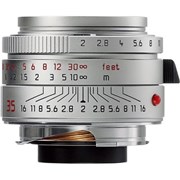Leica SH 35mm f/2 Summicron-M ASPH Lens (6-bit coded) w/- hood + B+W filter grade 9