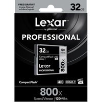 Product: Lexar Pro CF 32GB 120MB/s 800x Card