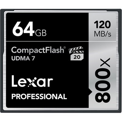 Product: Lexar Pro CF 64GB 120MB/s 800x Card